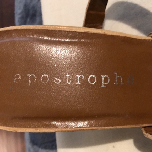 Sz6 Leather cognac strappy    sandal - Picture 3 of 6